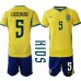 Brasilien VM 2026 Casemiro #5 Hemmatröja Barn